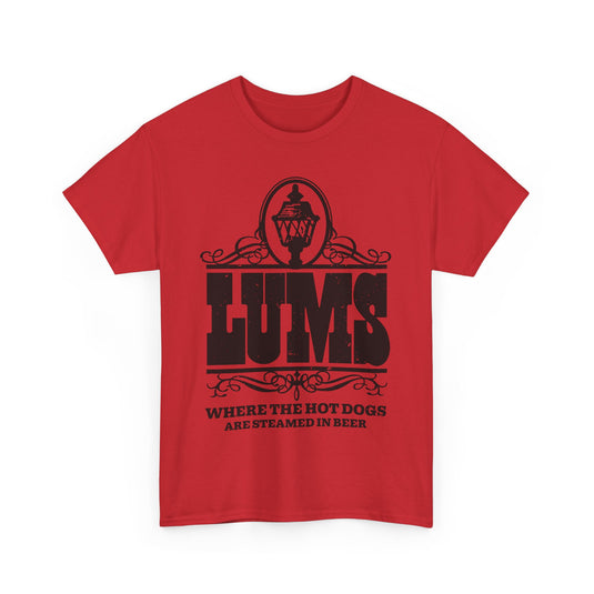 Lums Where Hot Dogs Are Steamed In Beer Vintage Logo T-Shirt