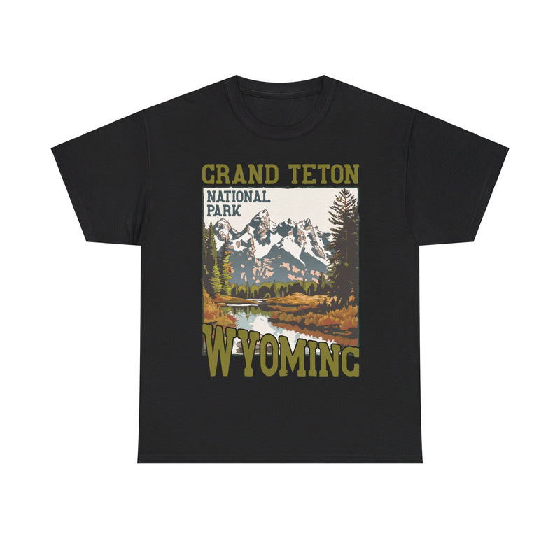 Load image into Gallery viewer, Grand Teton National Park Wyoming Poster Print T-shirt
