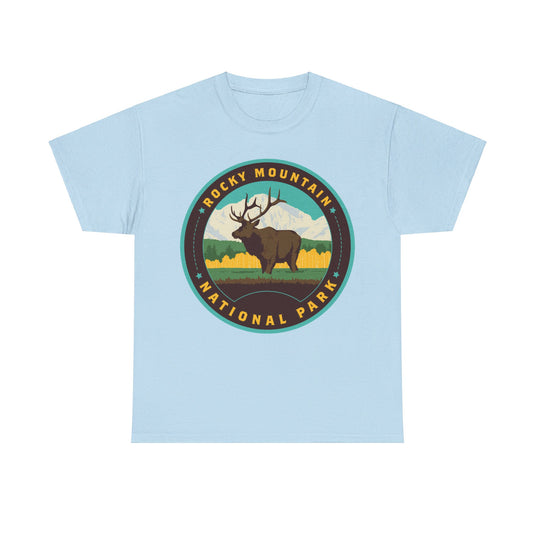 Rocky Mountain National Park Colorado Round Logo T-shirt