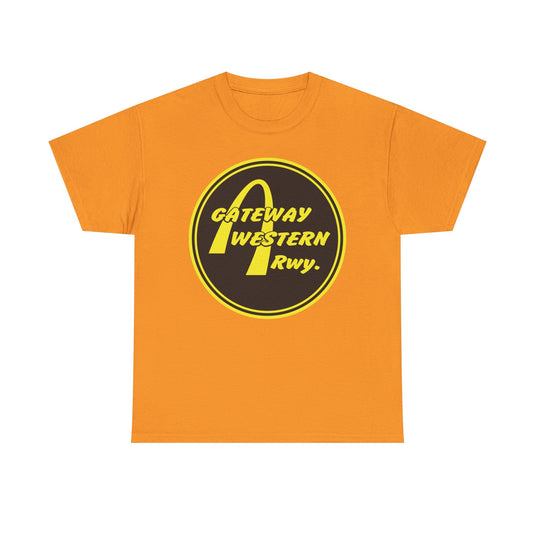 Gateway Western Railway Vintage Railroad Train Logo T-Shirt