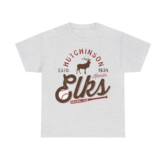 Hutchinson Elks Est 1934 Kansas Baseball Club T-shirt