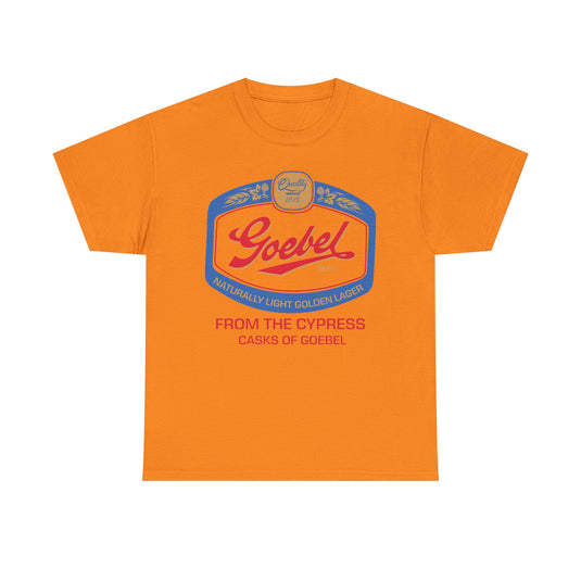Goebel Beer Quality Since 1875 Logo Cypress Casks Detroit Michigan T-Shirt