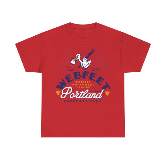 Portland Webfeet Est 1890 Oregon Baseball T-shirt