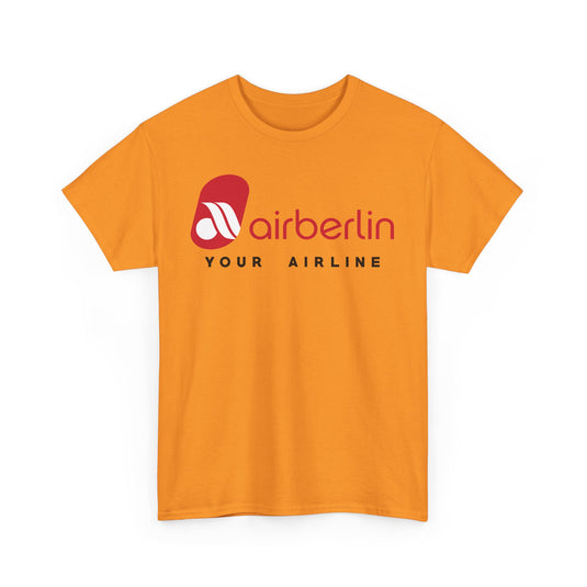 Air Berlin Your Airline Vintage Logo German Aviation Memorabilia T-shirt