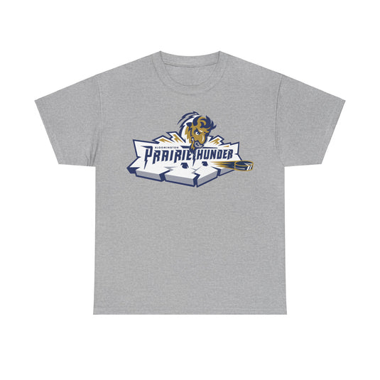 Bloomington Prairie Thunder Logo Illinois Hockey Team T-shirt