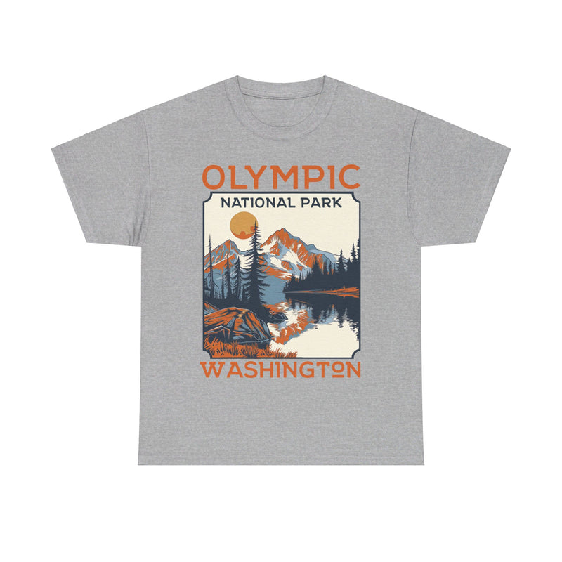 Load image into Gallery viewer, Olympic National Park Washington Poster Print T-shirt
