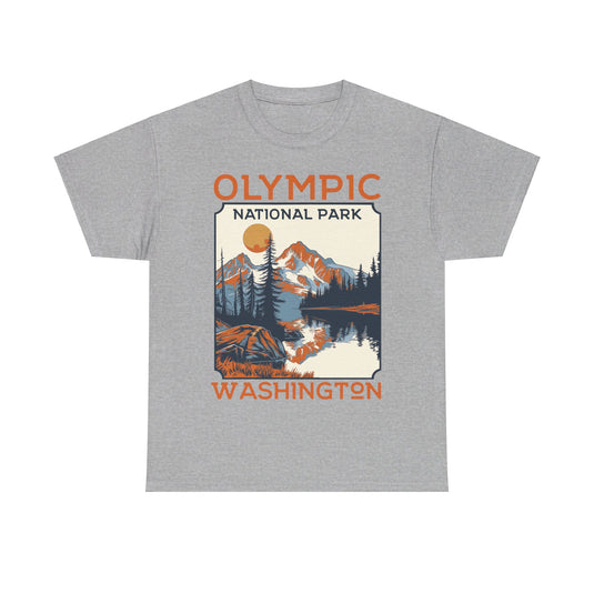 Olympic National Park Washington Poster Print T-shirt