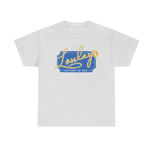 Loulay Kitchen & Bar T-Shirt - Restaurant Industry Defunct Logo Tee