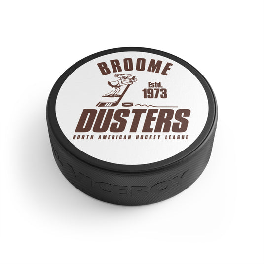 Broome Dusters 1973 Nostalgic Retro Hockey Puck