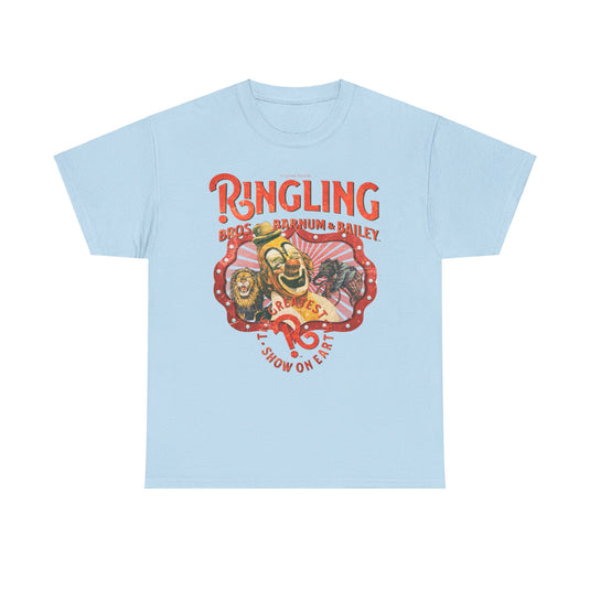 Ringling Brothers Greatest Show on Earth Nostalgic Retro Logo T-shirt