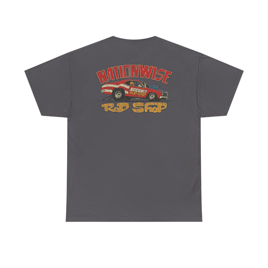 Nationwise Rod Shop 1974 Double Logo Ohio Auto Parts T-shirt