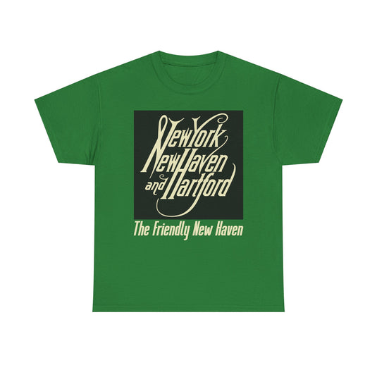 New York New Haven Hartford Railroad Vintage Train Logo T-Shirt
