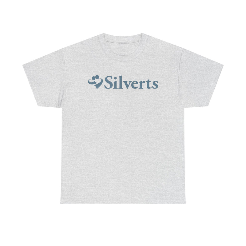 Load image into Gallery viewer, Silverts T-Shirt Blue Senior Care Adaptive Clothing Brand Logo Tee

