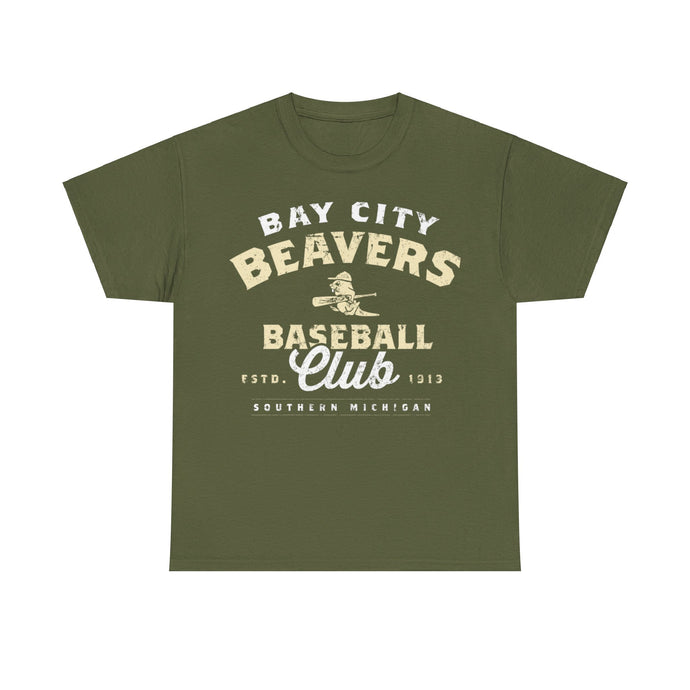 Bay City Beavers Est 1913 Michigan Baseball T-shirt