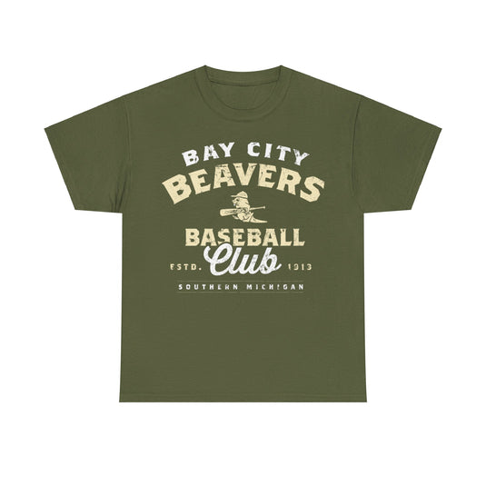 Bay City Beavers Est 1913 Michigan Baseball T-shirt