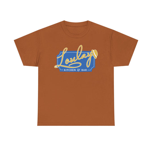 Loulay Kitchen & Bar T-Shirt - Restaurant Industry Defunct Logo Tee