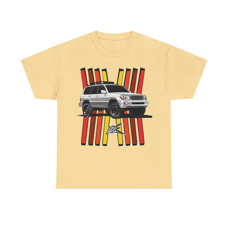 Load image into Gallery viewer, Toyota Land Cruiser LC100 Retro TRD Racing Banner Car T-shirt
