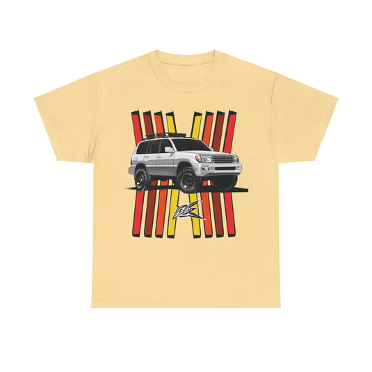 Toyota Land Cruiser LC100 Retro TRD Racing Banner Car T-shirt