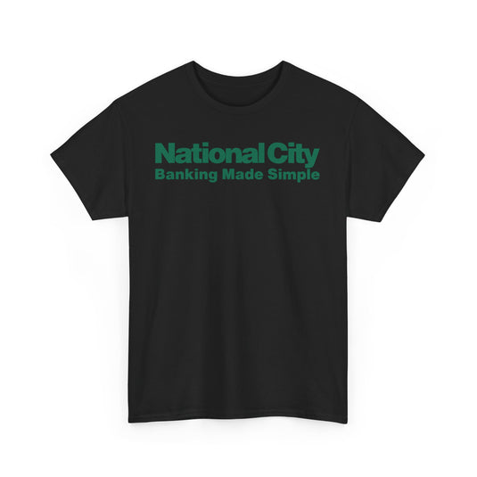 National City Banking Made Simple Financial Logo Bank Ohio T-Shirt