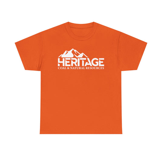 Heritage Coal T-Shirt Defunct Natural Resources Company Bankrupt Logo Tee