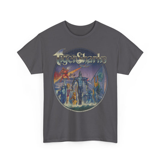 TigerSharks 1987 Action War Adventure Movie T-shirt