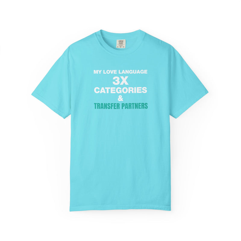 Load image into Gallery viewer, Credit Card Love Language Funny Points Miles Travel Teal T-shirt
