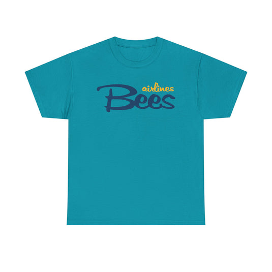 Bees Airlines Casual Script Logo Tee - UK Carrier Tribute