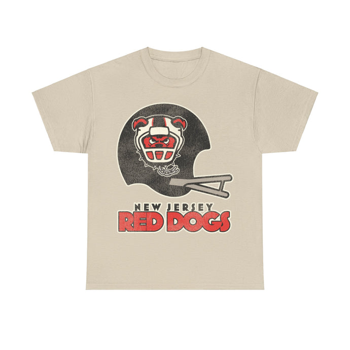 New Jersey Red Dogs Retro Nostalgic Football T-shirt