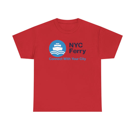 NYC Ferry Defunct Transportation Service T-Shirt Connect With Your City Boat Tee