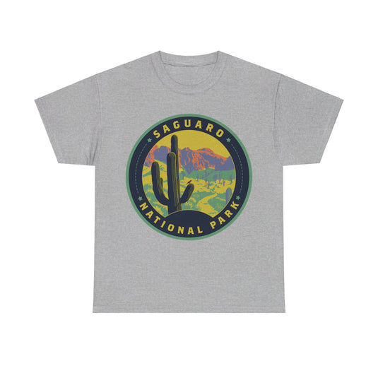 Saguaro National Park Arizona Round Logo T-shirt