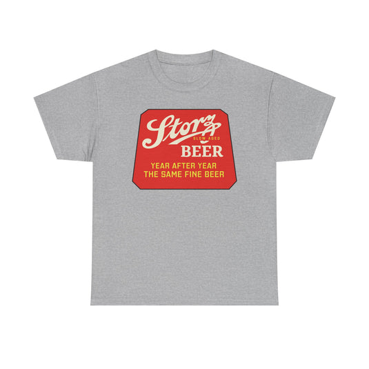 Storz Beer Year After Year Same Fine Beer Slow Aged Logo T-Shirt