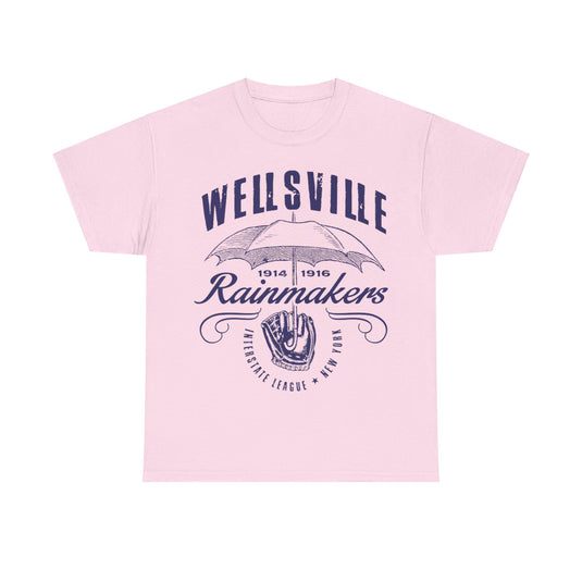 Wellsville Rainmakers Est 1914 New York Baseball T-shirt