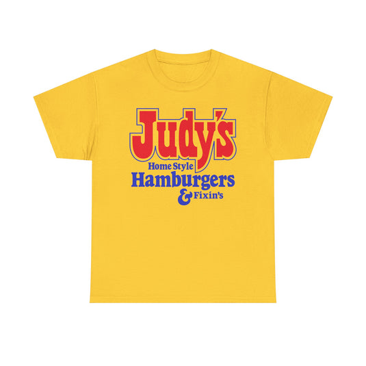 Judy's Home Style Hamburgers Fixins Vintage Logo Chain T-Shirt