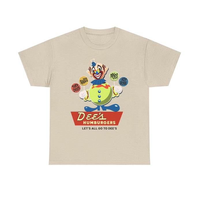 Dee's Hamburgers Let's All Go To Dee's Vintage Logo Chain T-Shirt