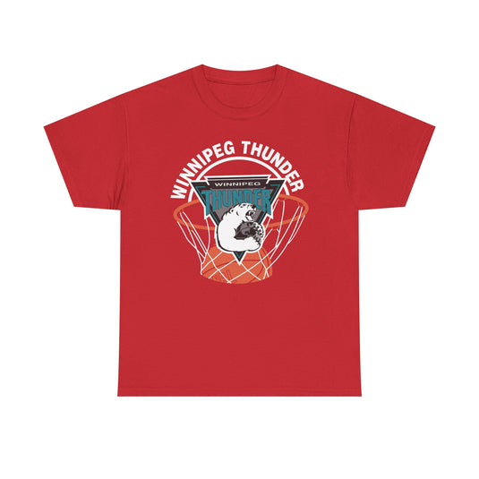 Winnipeg Thunder Basketball 1992-1994 World Basketball League T-shirt