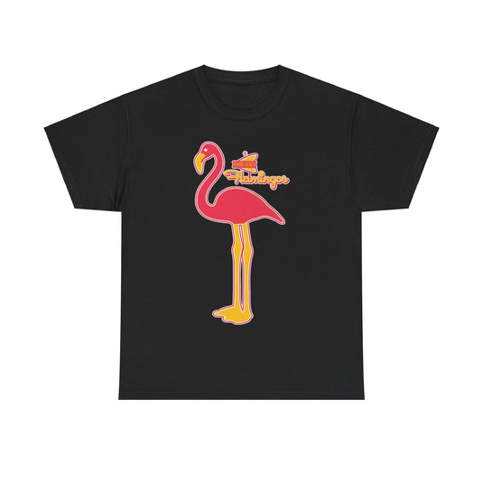 Miami Beach Flamingos Nostalgic Retro Baseball Team T-shirt