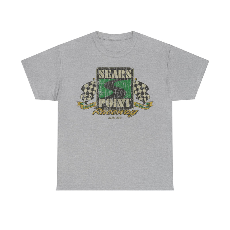 Load image into Gallery viewer, Sears Point Raceway 1968 Distressed Print T-shirt
