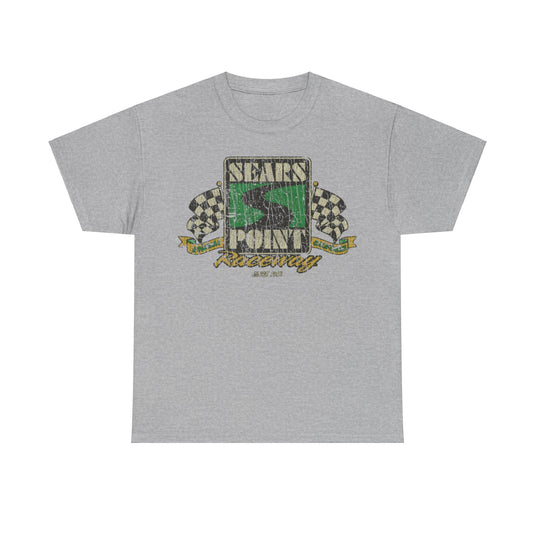 Sears Point Raceway 1968 Distressed Print T-shirt