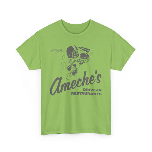 Meetcha at Ameches Drive In Restaurants Defunct Logo T-shirt