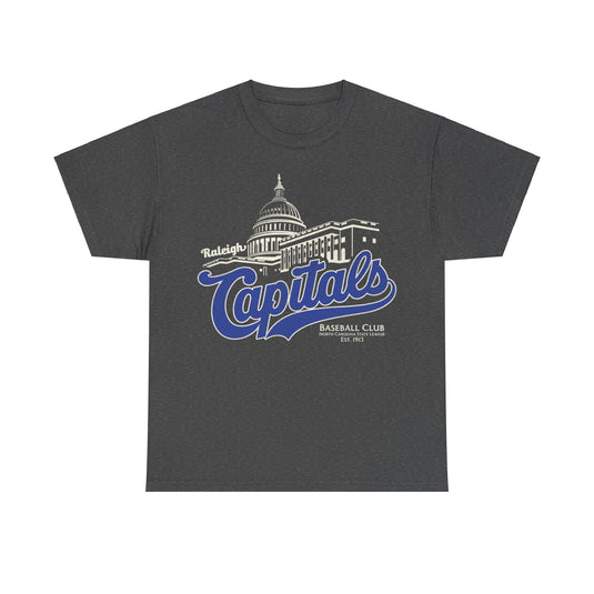 Raleigh Capitals Nostalgic Retro Baseball Team T-shirt