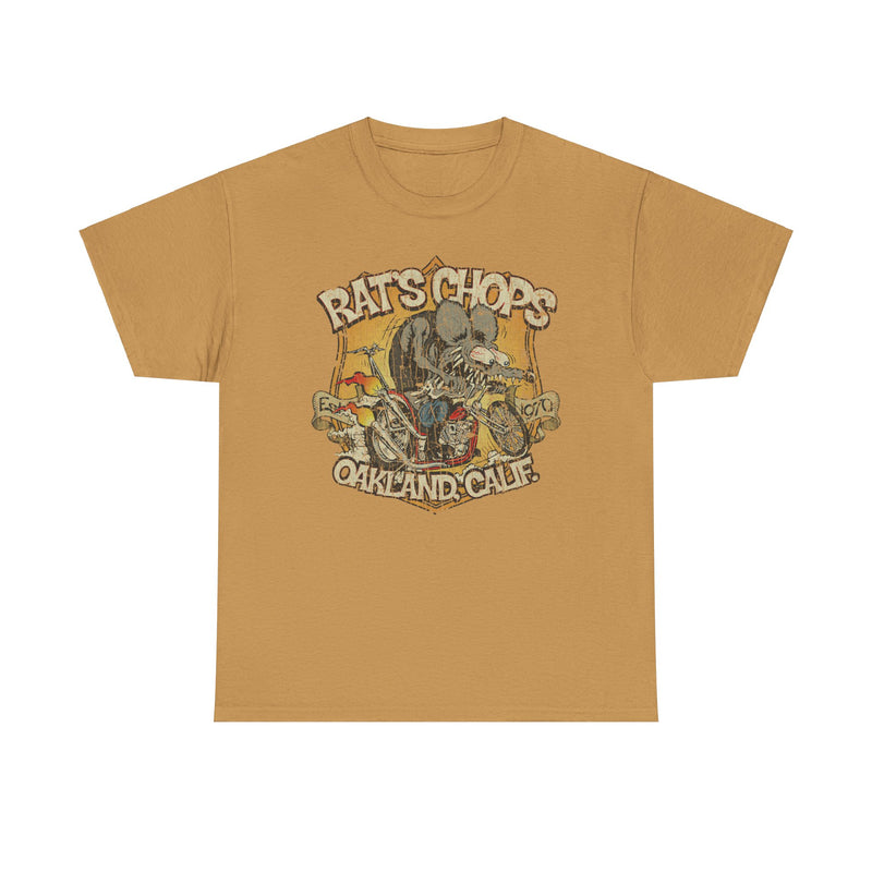 Load image into Gallery viewer, Rats Chops California Custom Motorcycle Shop T-shirt
