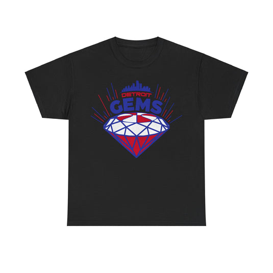 Detroit Gems Basketball Team Nostalgic Retro T-shirt