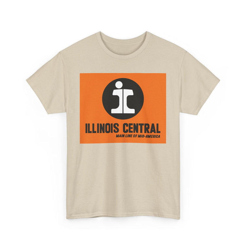 Load image into Gallery viewer, Illinois Central Main Line Mid-America Railroad Logo Train T-Shirt
