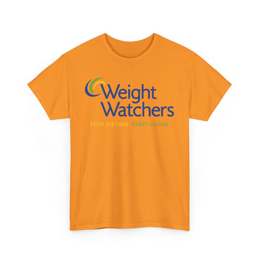 Weight Watchers Blue Green Yellow Logo Stop Dieting Start Living T-shirt