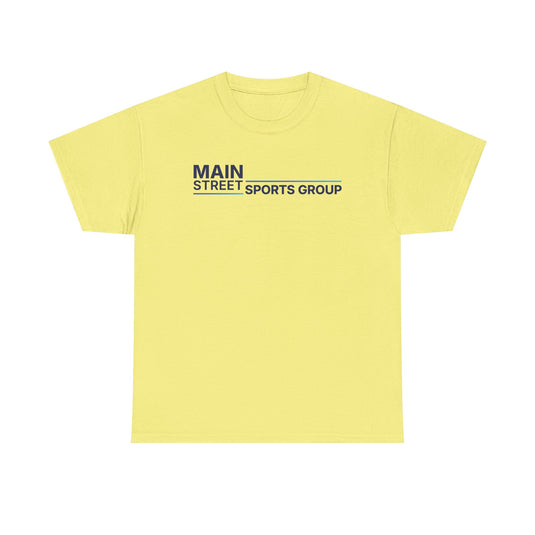 Main Street Sports Group T-Shirt Athletic Company Logo Blue Tee