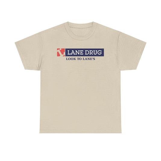 Lane Drug T-Shirt - Pharmacy Chain Logo Tee - Drugstore