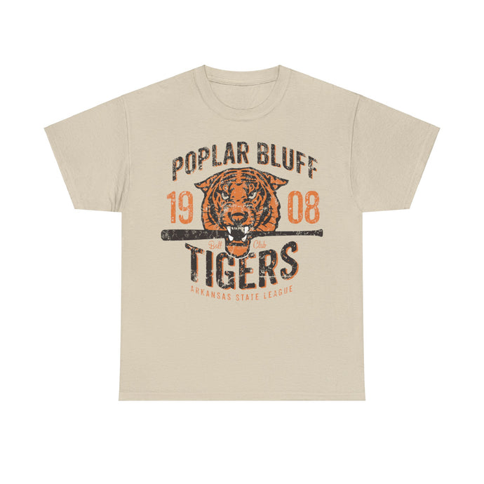 Poplar Bluffs Tigers Est 1908 Missouri Baseball T-shirt