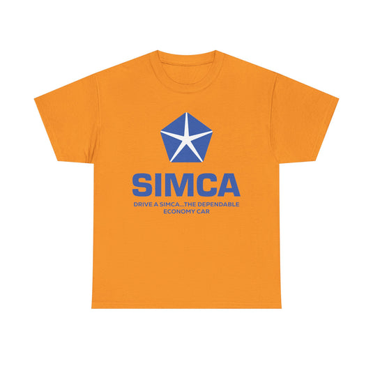 Simca Drive A Simca The Dependable Economy Car Vintage Logo T-shirt