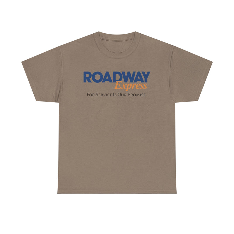 Load image into Gallery viewer, Roadway Express For Service Is Our Promise T-Shirt Logistics Logo
