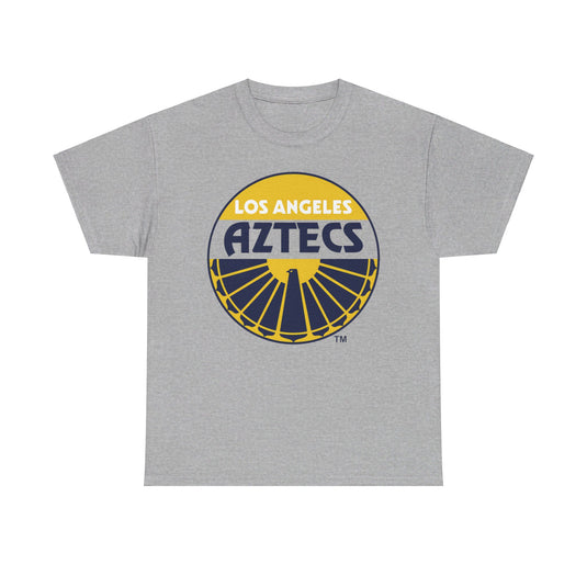 Los Angeles Aztecs Yellow Logo California Soccer Team T-shirt